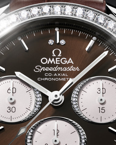 OMEGA 324.18.38.50.63.001 SPEEDMASTER 38 38 mm, steel on alligator