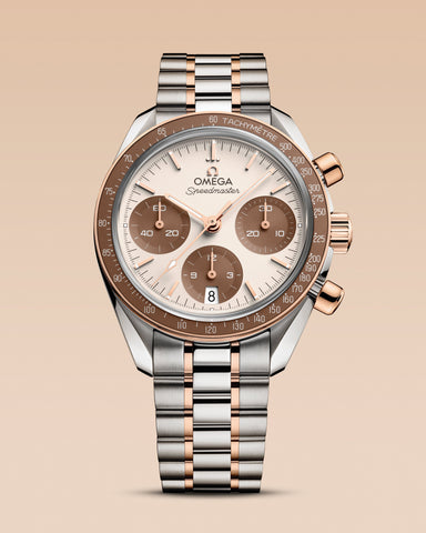 OMEGA Speedmaster 324.20.38.50.02.002 Automatic 38mm Steel Sedna Gold Ladies Watch