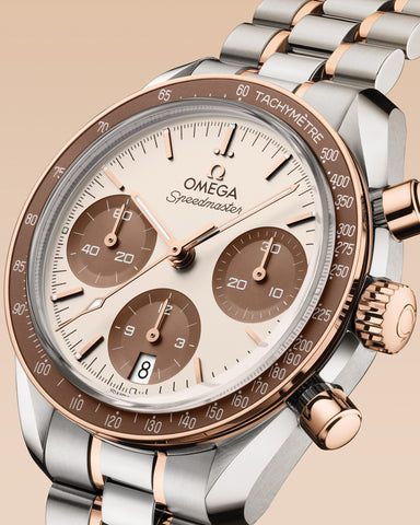 OMEGA Speedmaster 324.20.38.50.02.002 Automatic 38mm Steel Sedna Gold Ladies Watch