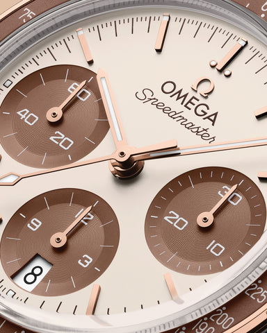 OMEGA Speedmaster 324.20.38.50.02.002 Automatic 38mm Steel Sedna Gold Ladies Watch