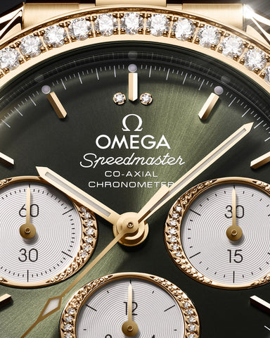 OMEGA 324.55.38.50.60.001 SPEEDMASTER 38 38 mm, Moonshine™ gold on Moonshine™ gold