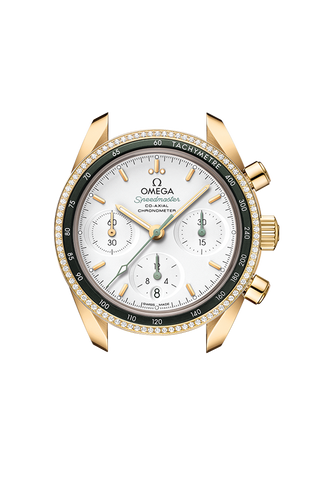 OMEGA 324.68.38.50.02.004 SPEEDMASTER 38 38 mm, yellow gold on leather strap