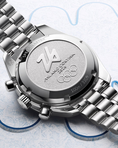 OMEGA 522.30.38.50.04.001 Milano Cortina 2026 New Speedmaster 38 38 mm, steel on steel