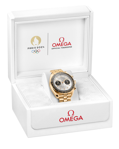OMEGA 522.60.43.51.02.001 Paris 2024 Speedmaster Chronoscope 43 mm, Moonshine™ gold on