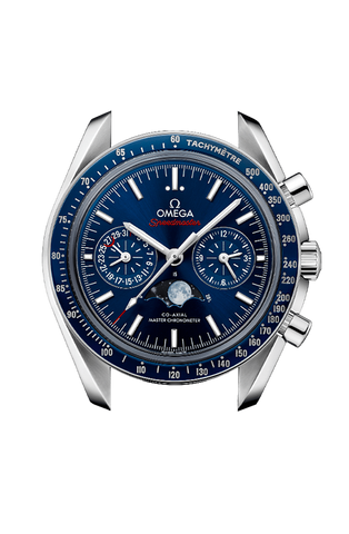 OMEGA 304.33.44.52.03.001 SPEEDMASTER MOONPHASE 44.25 mm, steel on leather strap