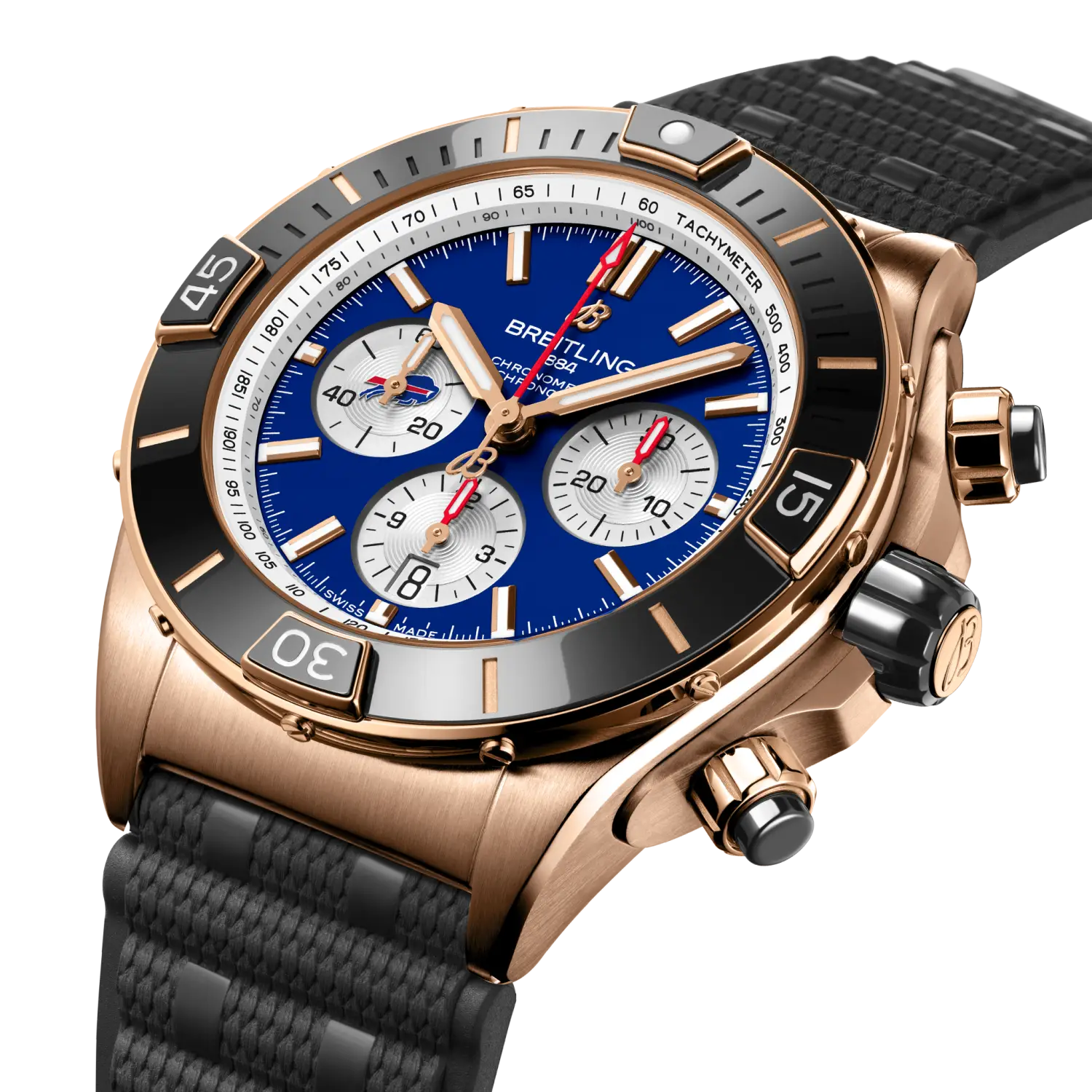 Breitling RB01366A1C3S1 Watch - Super Chronomat B01 44 Buffalo Bills Edition (Image 2)