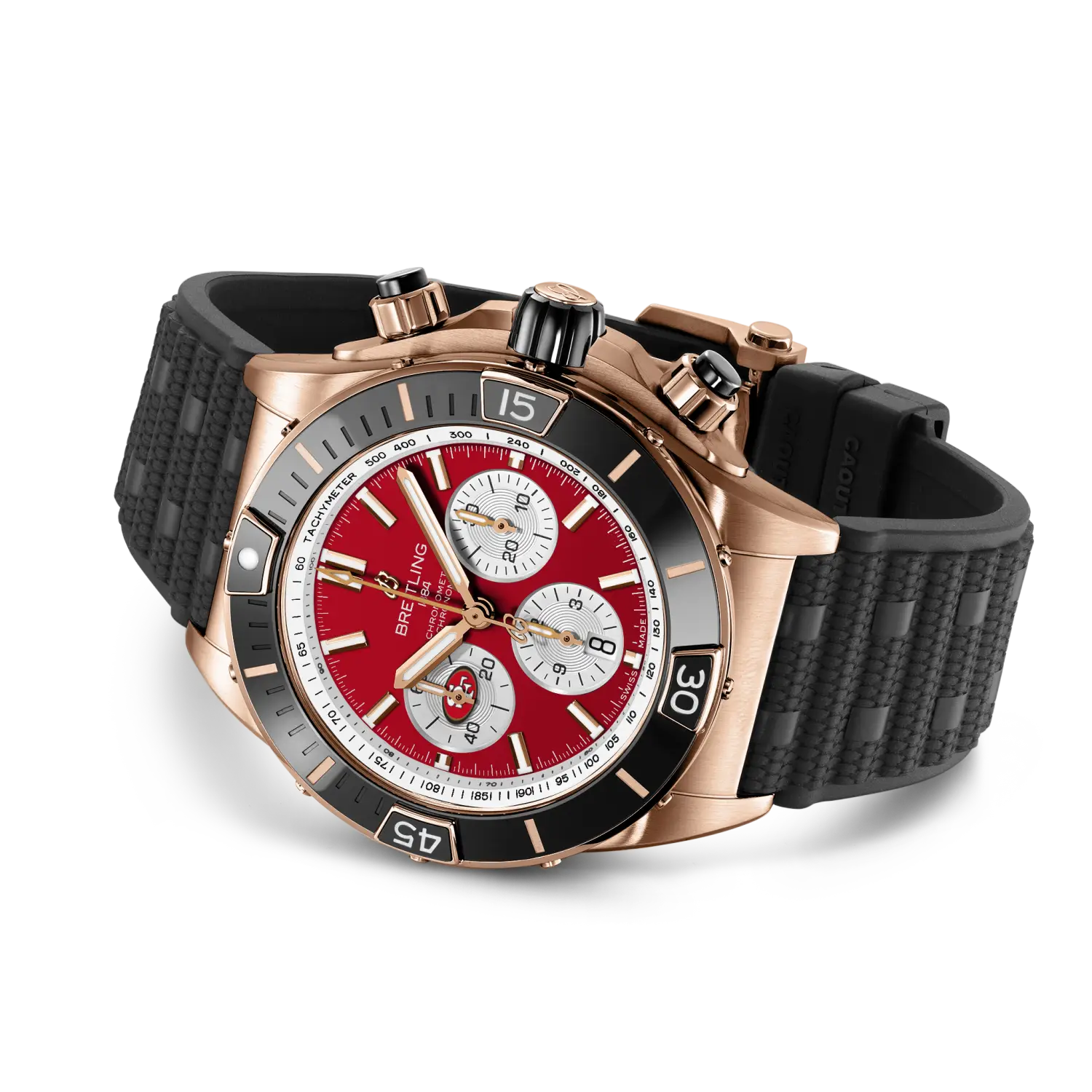 Breitling RB01366A1K1S1 Watch - Super Chronomat B01 Chronograph 44 (Image 3)