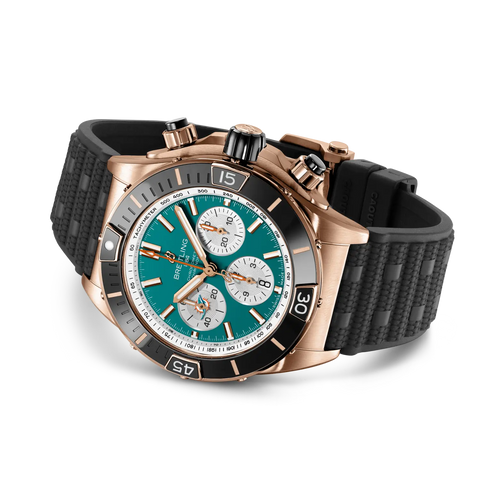 Breitling RB01366A1L2S1 Watch - Super Chronomat B01 Chronograph 44 NFL Miami Dolphins (Image 3)
