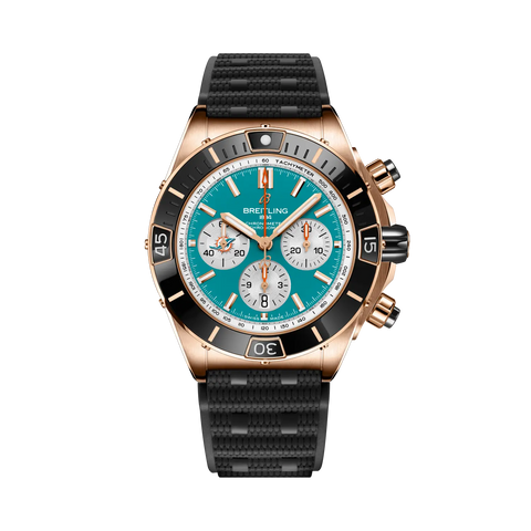 Breitling RB01366A1L2S1 Watch - Super Chronomat B01 Chronograph 44 NFL Miami Dolphins
