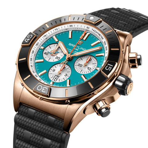 Breitling RB01366A1L2S1 Watch - Super Chronomat B01 Chronograph 44 NFL Miami Dolphins (Image 2)