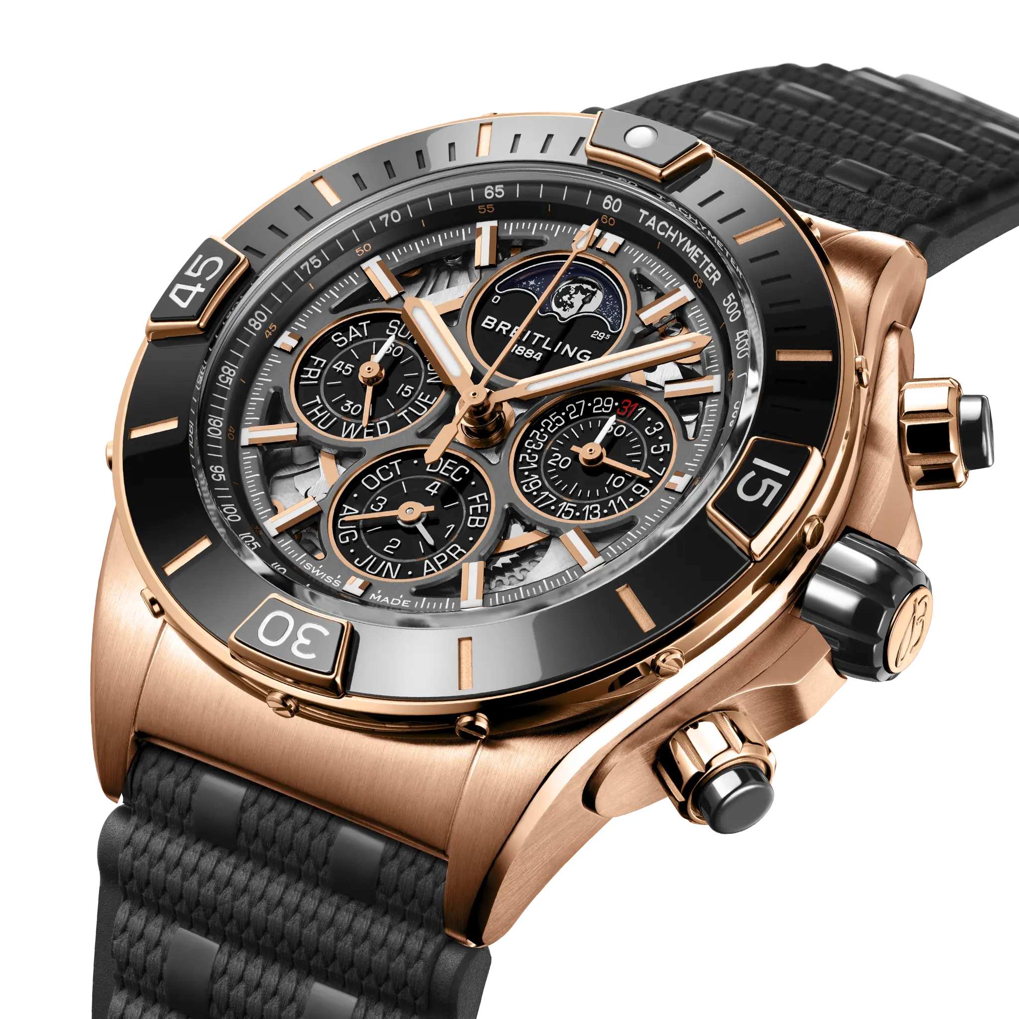 Breitling RB19301A1G1S1 Watch - B19 44 Watch Japan Official (Image 2)