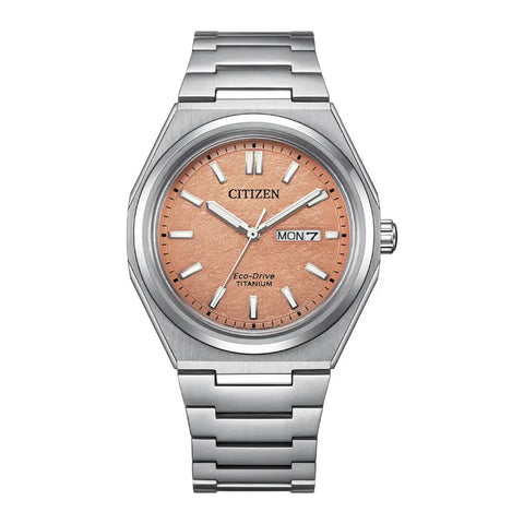 CITIZEN AW0130-85Z Eco-Drive technology stainless steel case water resistant up to 100m elegant design