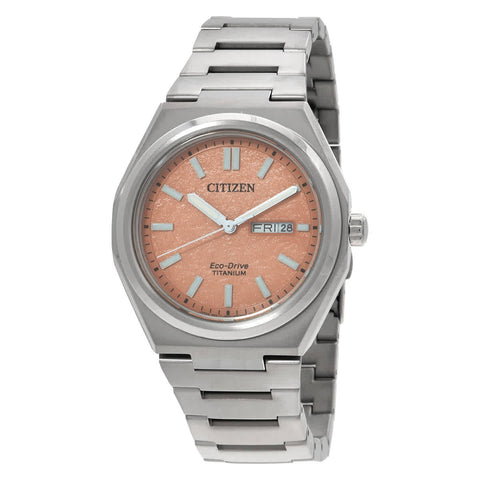 CITIZEN AW0130-85Z Eco-Drive technology stainless steel case water resistant up to 100m elegant design