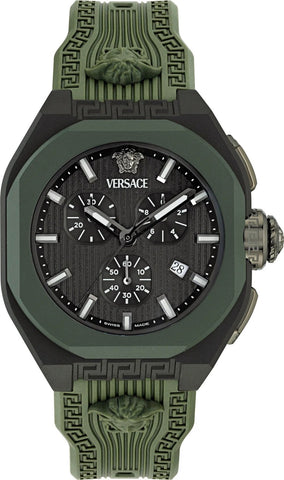 VERSACE VE9L00324 Luxury Swiss Movement Elegant Design Water Resistant Stylish Leather Strap
