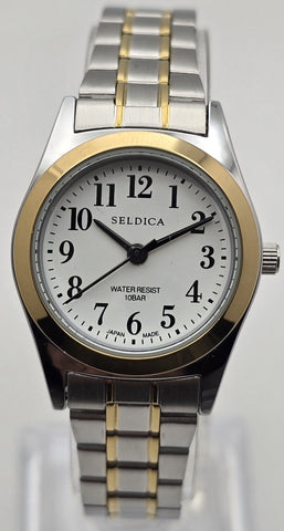 CREPHA SD-AL327-WTT Elegant Design Water Resistant Stainless Steel Quartz Movement Date Function