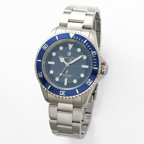 Salvatore Marra SM22110-SSBL Elegant Stainless Steel Design Quartz Movement Water Resistant Stylish Timepiece