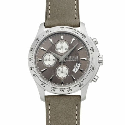 GUCCI YA126241 G Timeless Gray Watch with 2 Year Warranty, Elegant Design, Durable Stainless Steel, Perfect for Any Occasion