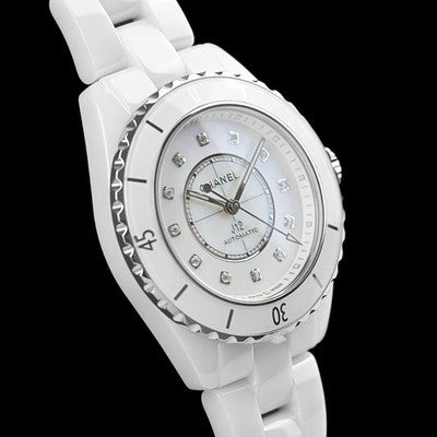 CHANEL H10472 Watch - CHANEL J12 Automatic 33mm Diamond Index Watch - Luxury Timepiece with Elegant Design