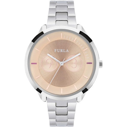 FURLA WW00006013L3 Watch - Elegant Black Logo Links Handbag with 2 Year Warranty, Premium Quality and Timeless Design