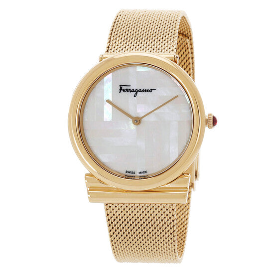 SALVATORE FERRAGAMO SFIY00719 Watch - GANCINI White Luxury Handbag with 2 Year Warranty Elegant Design and Timeless Style