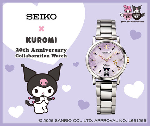 Seiko x Kuromi 20th Anniversary Collaboration Watch