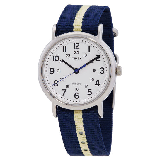 TIMEX TW2U84500 Watch - TIMEX Weekender Central Park 1-Year Warranty Navy/White - Stylish & Durable Timepiece
