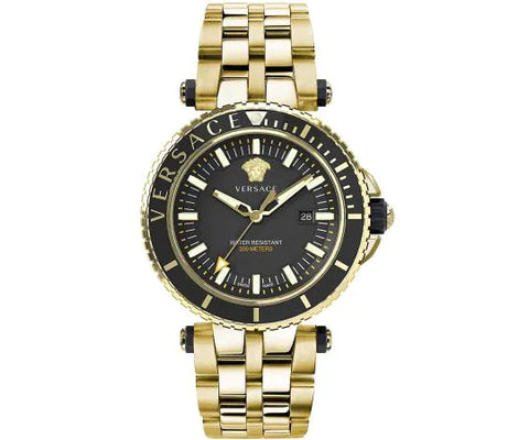 VERSACE VEAK00618 Watch - V Race Diver Black Watch with 2 Year Warranty, Stylish Design, Water Resistant, Precision Timing