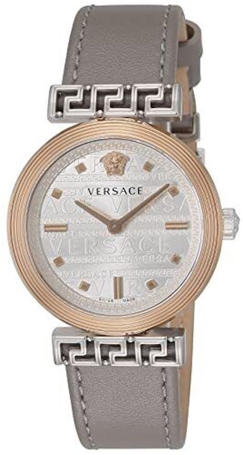 VERSACE VELW00922 Watch - Meander Silver Watch with 2 Year Warranty, Elegant Design, Water Resistant, and Luxurious Style