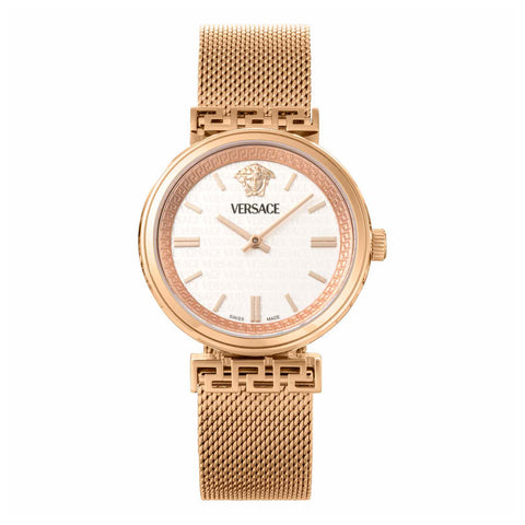 VERSACE VETCA0624 Luxury Swiss Movement Elegant Design Water Resistant Stainless Steel Bracelet