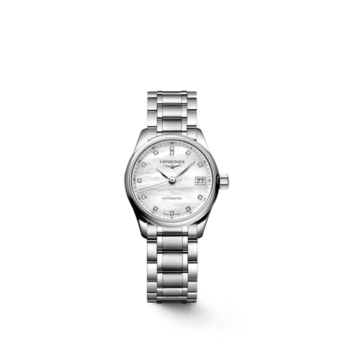 LONGINES L2.128.4.87.6 Elegant Swiss Automatic Watch Stainless Steel Case Water Resistant Sapphire Crystal