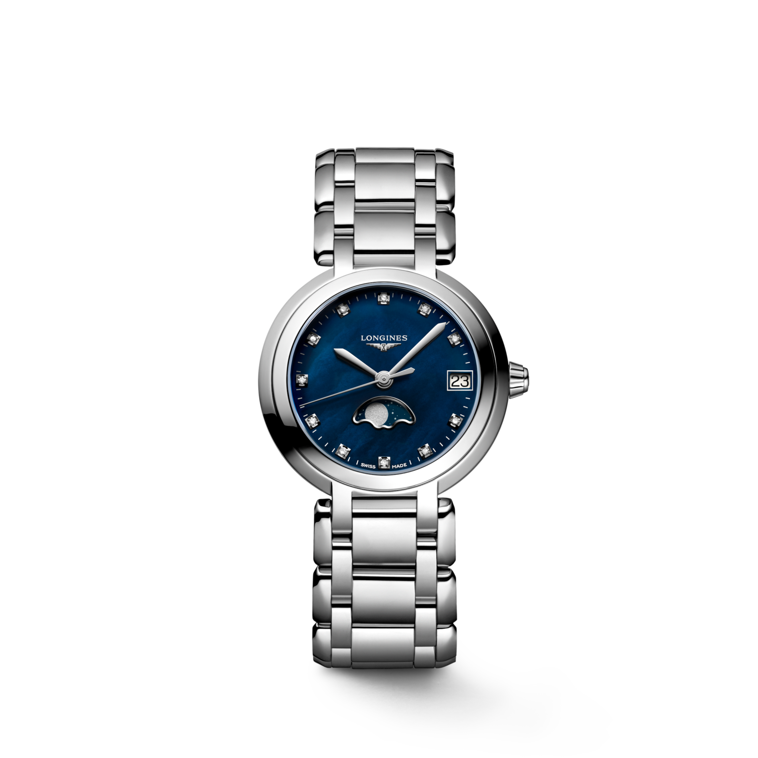 LONGINES L8.115.4.98.6 Watch - Elegant Stainless Steel Design Swiss Automatic Movement Water Resistant up to 30 Meters