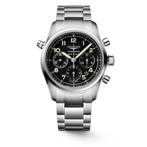 LONGINES L3.820.4.53.6 Elegant Swiss Automatic Watch Stainless Steel Water Resistant Leather Strap