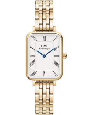 Daniel Wellington DW00100688 Watch - Daniel Wellington QUADRO ROMAN Ladies White Wristwatch - Elegant Timepiece for Women