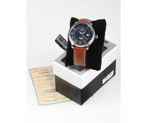ZEPPELIN 84423 Atlantic Navy Watch with 2 Year Warranty, Water Resistant, Durable Design and Elegant Style for Everyday Wear