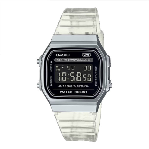 CASIO A168XES-1BJF A168XES-1B long life battery skeleton color watch 2023.03released - IPPO JAPAN WATCH 