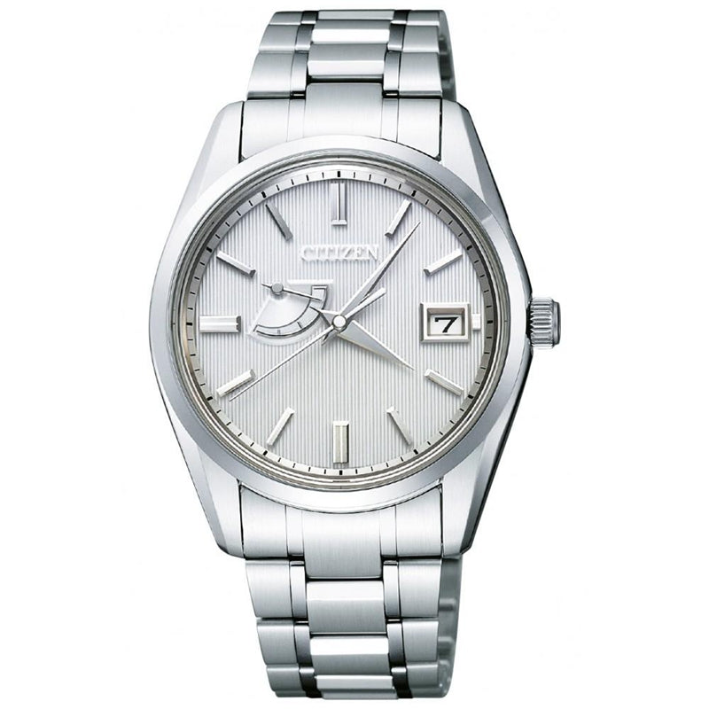 CITIZEN THE CITIZEN AQ1010-54A High Precision Eco Drive White Dial Stainless Steel Watch - IPPO JAPAN WATCH 