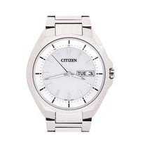 CITIZEN ATTESA Eco Drive Radio ClockDay Date AT6050-54A Men's Watch - IPPO JAPAN WATCH 