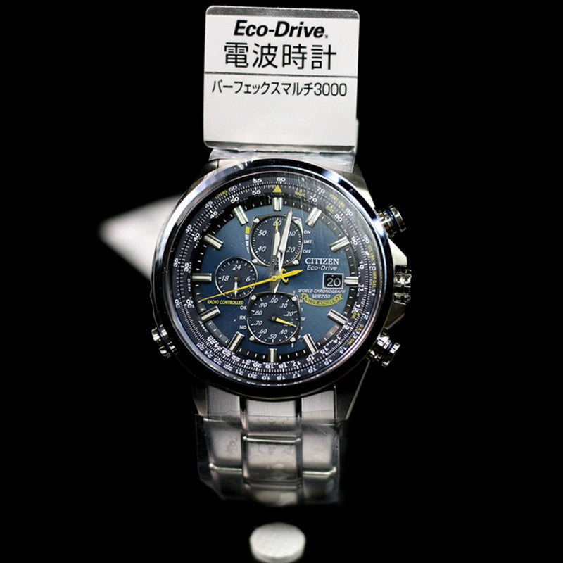 Citizen Eco Drive Blue Angels Chronograph Men's Watch AT8020-54L 