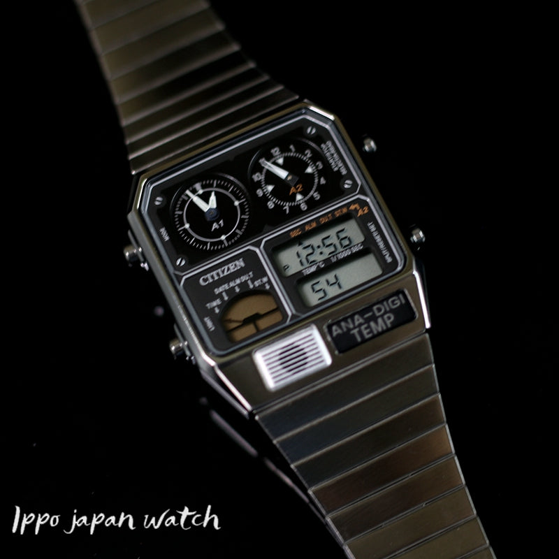 CITIZEN ANA-DIGI TEMP Reproduction Model Watch Silver JG2101-78E Japan mov't JDM - IPPO JAPAN WATCH 