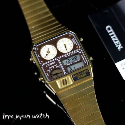 CITIZEN ANA-DIGI TEMP Reproduction Model Watch Gold JG2103-72X Japan mov't JDM - IPPO JAPAN WATCH 