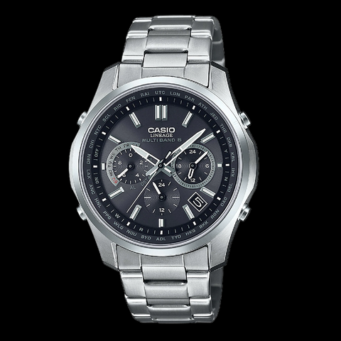 Casio Men's LINEAGE Solar Radio Watch Chronograph Sapphire Push Casio Men's LINEAGE Solar Radio Watch Chronograph Sapphire Push