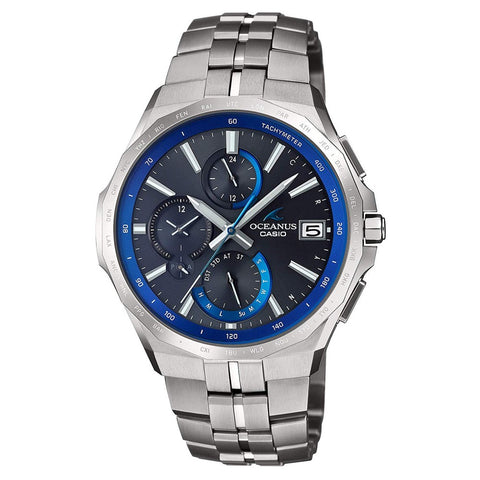 Casio Oceanus OCW-S5000-1AJF Manta Slim Case Elegant Chrono Men`s Watc ...