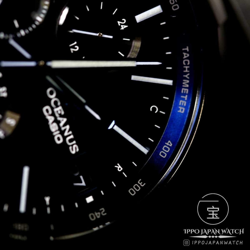 CASIO OCEANUS MANTA ALL BLACK DLC OCW-S5000B-1AJF Men's Watch - IPPO JAPAN WATCH 