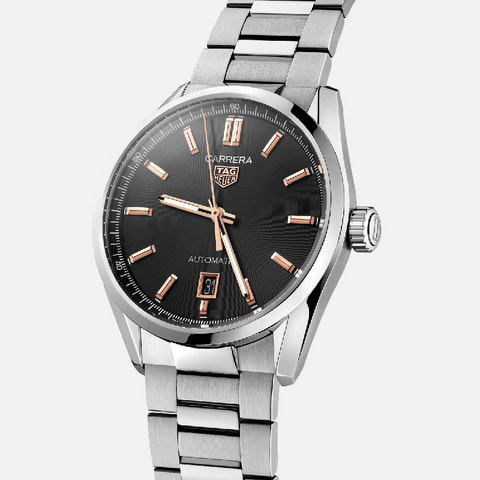 TAG HEUER CARRERA CALIBER 5 DATE Automatic watch - diameter 39 mm WBN2113.BA0639 - IPPO JAPAN WATCH